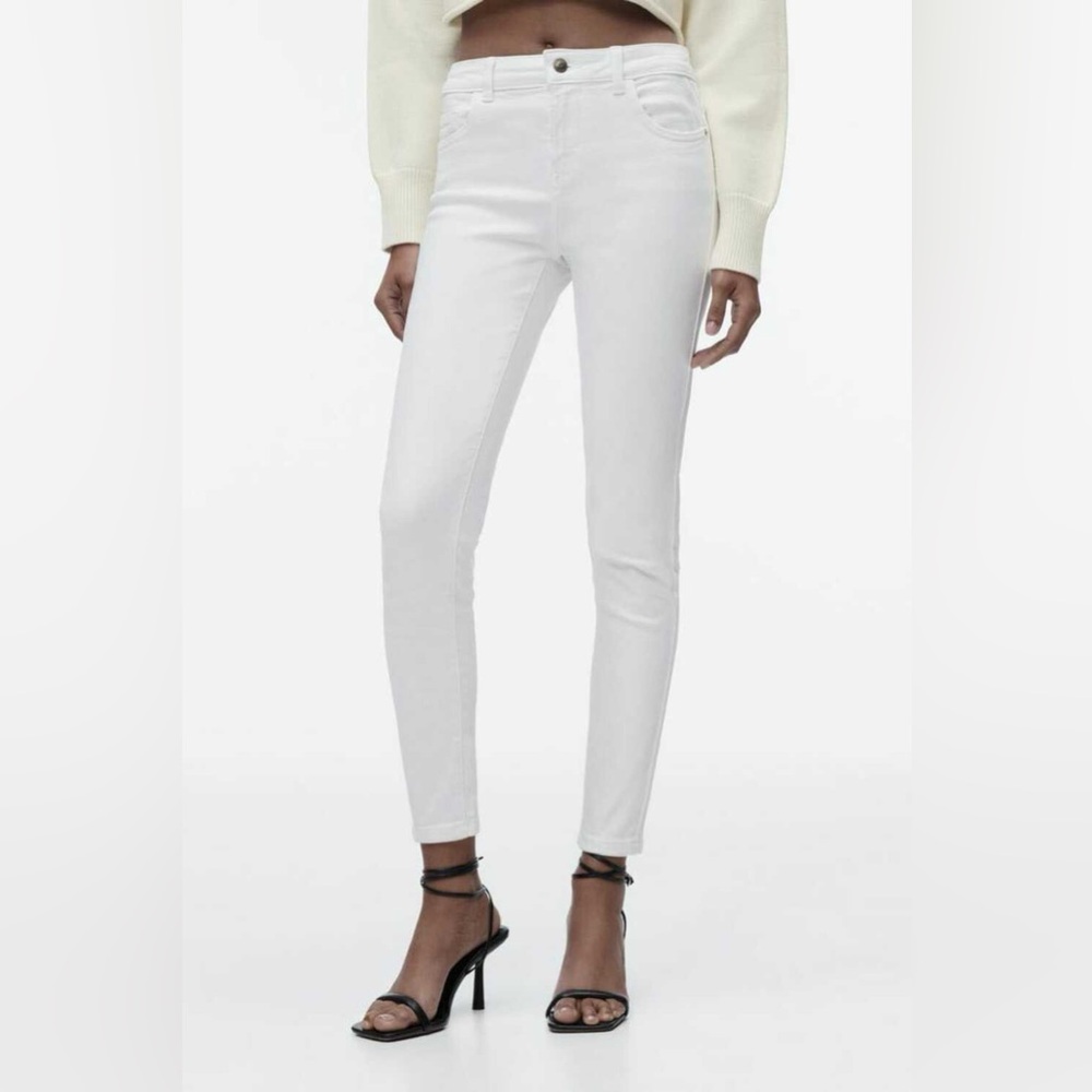 ✨2x$30✨Y2K Low Rise White Skinny Jeans
